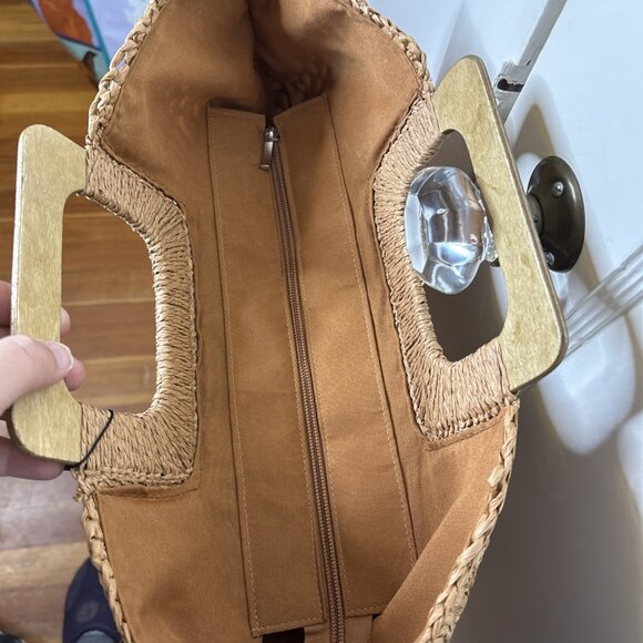 Brave+True Moonshine Bag Bohemian Summer Square Tote Brown NEW - Picture 5 of 7